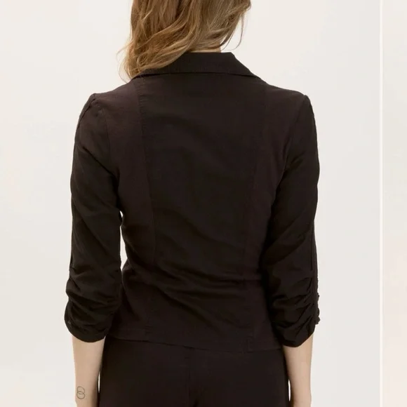 NWT! Black linen Jacket - Picture 3 of 6